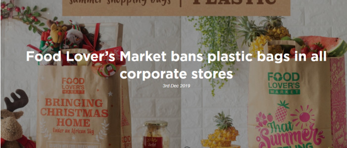 Food Lover’s Market bans plastic bags in all corporate stores